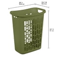 thumbnail image 2 of Sterilite Rectangular Open Hamper, Green, 2 of 6