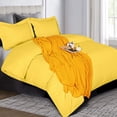 thumbnail image 4 of 800 Thread Count 100% Egyptian Cotton 5 Piece Duvet Set with Zipper Closure & Corner 5 Pc Duvet Set Solid Pattern, 4 of 5