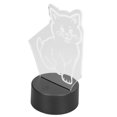 thumbnail image 4 of Mgaxyff 3D Cat Lamp,3D Light,3D Cat Lamp 3D LED Adjustable Colors Soft Warm Light Safe Durable Easy Operation USB Or Battery 3D Night Light, 4 of 8