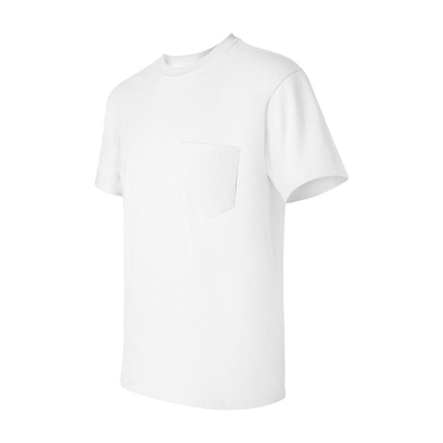 Gildan - Ultra Cotton Pocket T-Shirt - 2300 - White - Size: L