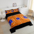 thumbnail image 4 of Erosebridal Ensembles de Literie Terrain de Basketball Double avec Couette, Insert de Couette de Jeu de Balle pour Enfants Ados, Réversible, 4 of 7