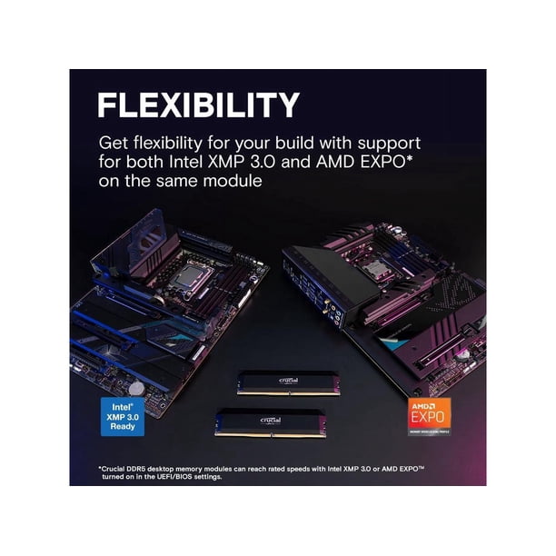 Crucial Pro Overclocking 32GB (2 x 16GB) DDR5 6000 (PC5 48000