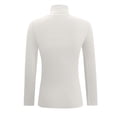 thumbnail image 5 of Dagegui Chandails à Col Roulé pour Femmes Automne Hiver Coupe Ajustée Manches Longues Tricoté Chandail Uni Chandail Hauts Blanc, TG, 5 of 5