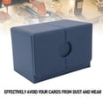 thumbnail image 4 of Magnetic Card Deck Box, Versatile Removable Tray Design PU Leather Construction Card Storage Organizer for CCG Collectible CardsBlack Gray 200 Cards, 4 of 7