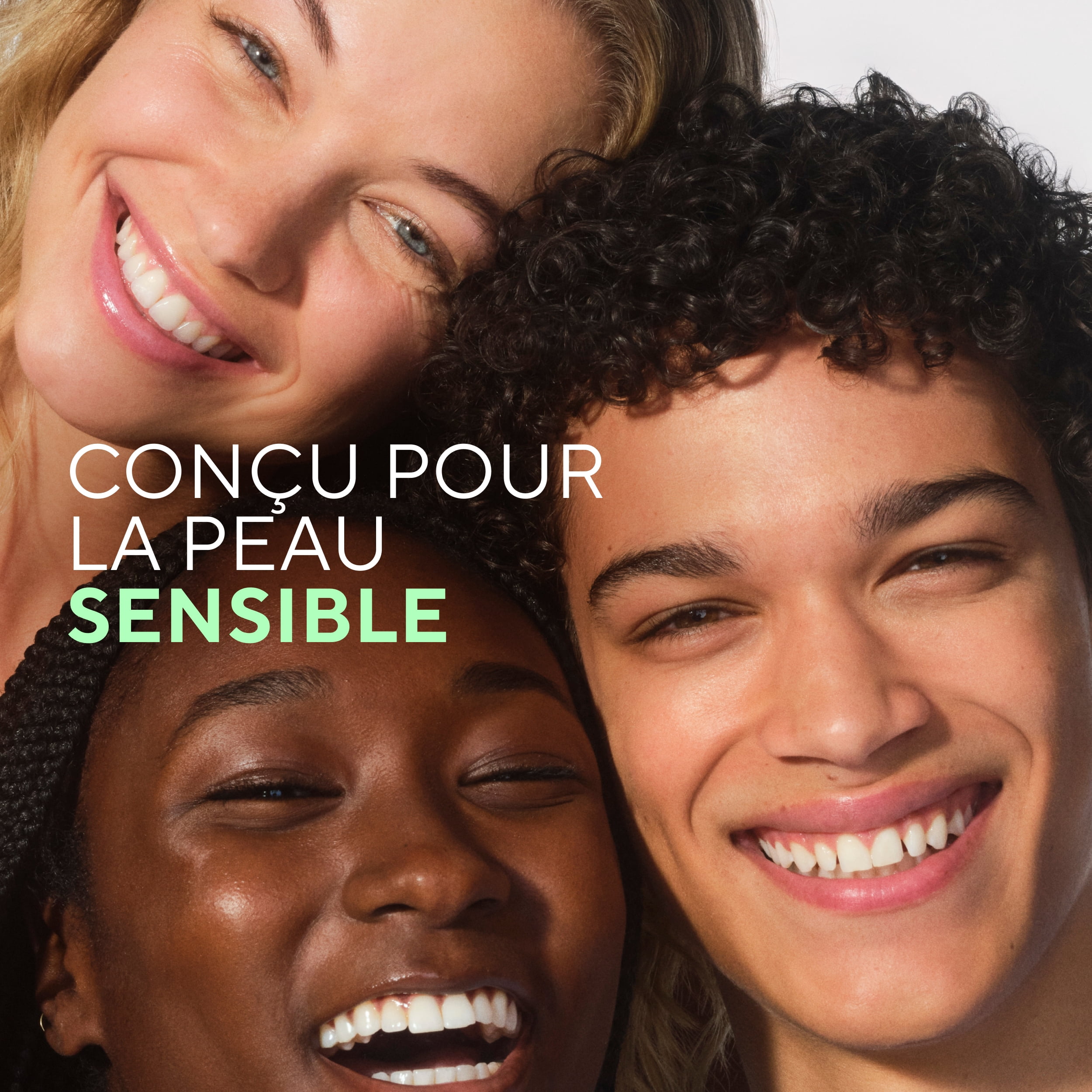 Nettoyant doux pour le visage Native pour peau sensible, sans parfum, sans sulfate, avec vitamine B3 et aloès, testé dermatologiquement, 50 mL