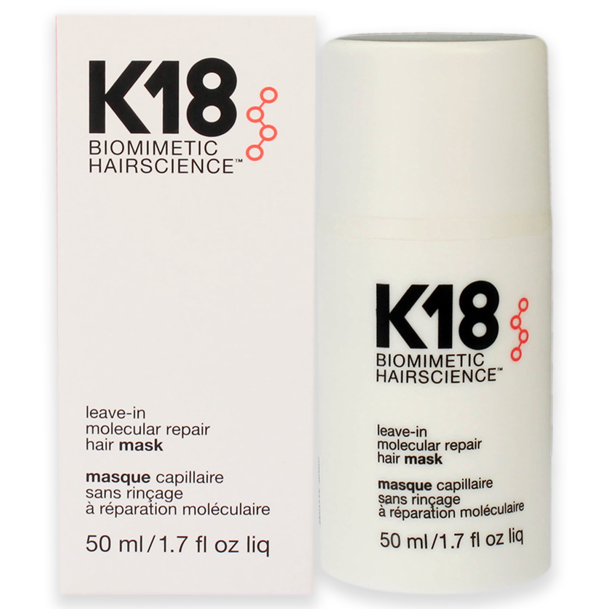 Leave-In Molecular Repair Hair Mask by K18 Hair for Unisex - 1.7