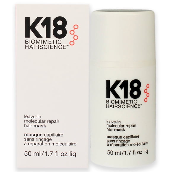 Masque Capillaire Molecular Repair Sans Rinçage par K18 Hair pour Unisexe - Masque 1,7 oz