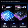 thumbnail image 2 of iBUYPOWER Element PC de Jeu de Bureau, Intel Core i5-14400F, GeForce RTX 5060Ti, 16 Go DDR5 RGB 5200MHz RAM, 1 To NVMe SSD, Windows 11 Famille, Étui en Verre Trempé RGB, Clavier et Souris, 2 of 9