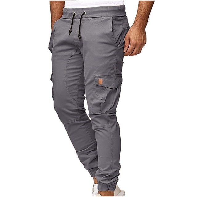 DPTALR Hommes Été Décontracté Court Cargo Sport Jogger Jogging Long Pantalons de Sport