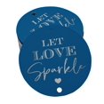 thumbnail image 1 of Inkdotpot Silver Foil Paper Hang Tags Let Love Sparkle Wedding Favor Tags 100 Pieces, 1 of 6