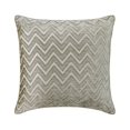 thumbnail image 1 of Decorative Silver 18"x18" (45x45 cm) Throw Pillows, Velvet Chevron Throw Pillows For Couch, Geometric Pattern Modern Style - Mica Chevron, 1 of 3