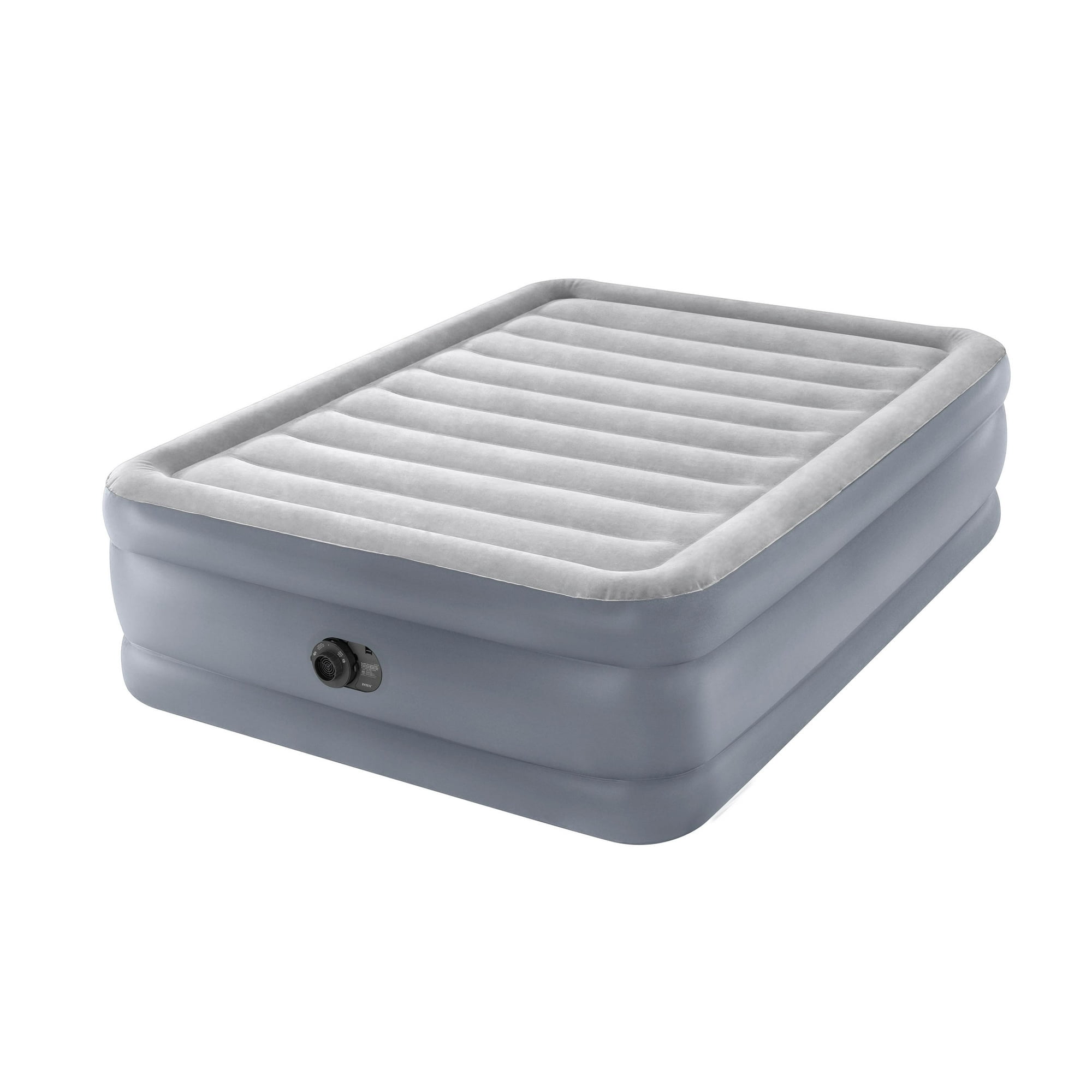 Intex 20" Queen Dura-Beam® Deluxe Raised Air Mattress with Built-in Pump