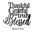 thumbnail image 3 of Thankful Truly Blessed Unique Wall Metal Sign Wall House Gift Sign Art Dec, 3 of 8