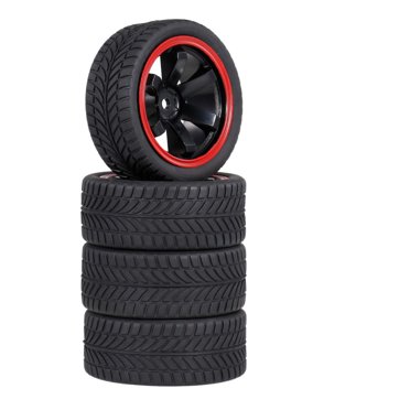 4PCS 1/10 Rubber Tire RC Racing Car Tires For HSP Redcat Traxxas Tamiya HPI RC