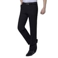 thumbnail image 1 of Pants for Men Men's Spring Summer and Linen Casual High-Waisted Straight Leg Loose Business Pants, 1 of 3