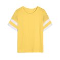 thumbnail image 3 of Chandails à Manches Courtes pour Femmes T-Shirts Surdimensionnés pour Femmes T-Shirts Amples Demi-Manches Col Rond Hauts Color Block Tuniques T-Shirts Surdimensionnés pour Femmes Hauts à Demi-Manches pour Femmes, 3 of 6