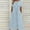 Light Blue, variant on DPTALR Women's Summer Comfort Sexy Solid Color Pocket Sleeveless V-Neck Dress