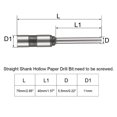 thumbnail image 2 of Unique Bargains Hollow Paper Drill Bit 5.5mmx75mm for Straight Shank Punch Punching Machine, 2 of 4