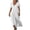 14-white summer dresses for women, variant on UPPADA Women's Summer Plus Size Dress Cotton Linen Flowy Maxi Dress Short Sleeve Casual Sundress V Neck Waist Wrap Dresses Flowy Beach Dress,Robe Elegante Pour Femme Chic Brown,XXL