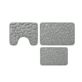 thumbnail image 2 of Meitianfacai Bathroom Rug Set Of 3 Memory Foam Bath Mat Toilet Mat Soft Absorbent Thick Rug Non-Slip Backing Universal Machine Washable, Gray, 2 of 3