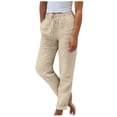 thumbnail image 1 of Timegard Womens Crop Pants Elastic Waisted Tapered Leg Solid Color Summer Lounge 7/8 Trousers with Pockets, 1 of 6