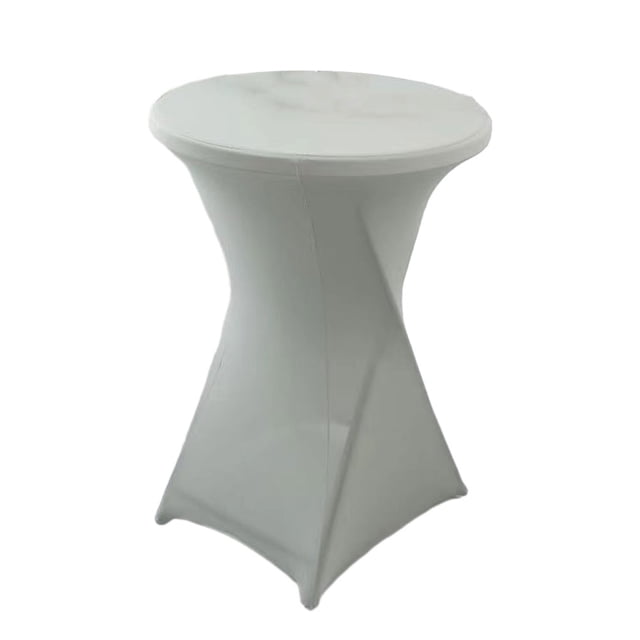 Wweixi Versatile Elastic Cocktail Table Set Fitting For Any Occasion Environmentally Friendly Polyester silver 1Set