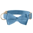 thumbnail image 1 of HLONK Durable Polyamide Adjustable Velvet Dog Collar - with Bowtie and Metal Buckle - Cute Solid Pattern for Small  Medium  and Large Dogs  Ideal Gift for Puppies, 1 of 7
