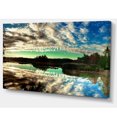 thumbnail image 2 of Sky Clouds Mirrored in River Panorama - Landscape Canvas Art Print, 2 of 3
