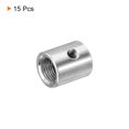 thumbnail image 3 of Unique Bargains Round Coupling Nut M10 to M6 Adapter Screw Thread Convert Sleeve Connector Rod Bar Stud Tube Nut Silver 15 Pack, 3 of 4