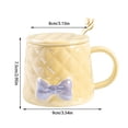 thumbnail image 1 of Tasse à Café en Porcelaine de 350 ml Tasse à Thé avec Nœud Tasse en Céramique avec Nœud et Poignée Tasse Mignonne, 1 of 5