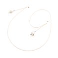 thumbnail image 1 of KAKOWELY Anti-Slip Eyeglasses Rope Snowflake Shape Glasses Chain Elegant Eyewear Rope Strap Golden,33.46"X0.79"X0.2", 1 of 5