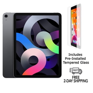 Rénovés Apple iPad Air 4 A2316 (WiFi) 64GB Space Gris (grade A+) avec verre trempé pré-installé