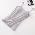 thumbnail image 2 of Womens Camisole with Built in Bra Adjustable Strap Camis Spaghetti Strap Tank Tops, 2 of 7