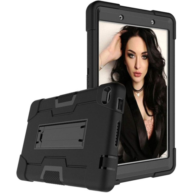 Mignova pour Lenovo Tab E8/TB8304F Étui pour Tablette 8,0 Pouces, Étui Hybride Robuste Antichoc avec Armure Rigide, Protection Intégrale avec Support Intégré pour Lenovo Tab E8/TB8304F 8,0 Pouces (Noir/noir)