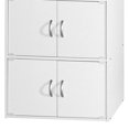 thumbnail image 3 of Hodedah 6 Door Enclosed Multipurpose Home/Office Storage Cabinet, White, 3 of 4