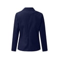 thumbnail image 4 of Innerwin Blazers Solid Color Women Cardigan Jacket Work Shawl Neck Slim Fit Business Jackets Dark Blue 5XL, 4 of 7