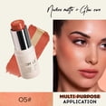 thumbnail image 1 of Clearance! Gspmoly Blush Makeup, Two Color Blush Sandwich Blush Sticklips and Cheeksnatural Makeup Holding Highlighting Gradual Rouge Blush Balm Cream Blush, 1 of 3