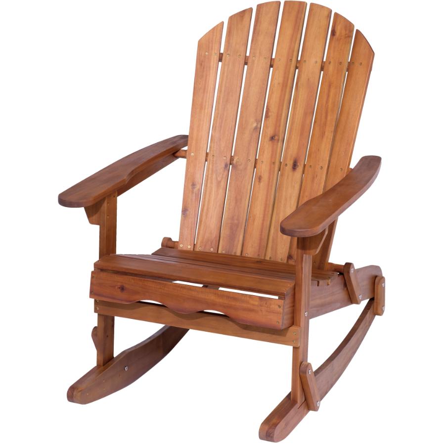 Chaise Berçante Adirondack en Bois Omaha