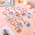 thumbnail image 4 of Cartoon Keychain Ring Fashion Cute Animal Acrylic Door Pendant Jewelry Key Holder Car Key Holder Backpack Purse Wallet Keyring Pendant for Female Type 7, 4 of 9