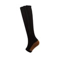 thumbnail image 1 of Graduated Compression Socks 15-25 mmHg | Athletic Recovery Support Stockings | Long Medical Compression Hosiery | Travel Flight Sports Circulation Support | Moisture Wicking Performance Comfort Fit, 1 of 3
