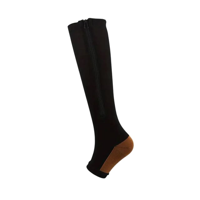 Graduated Compression Socks 15-25 mmHg | Athletic Recovery Support Stockings | Long Medical Compression Hosiery | Travel Flight Sports Circulation Support | Moisture Wicking Performance Comfort Fit