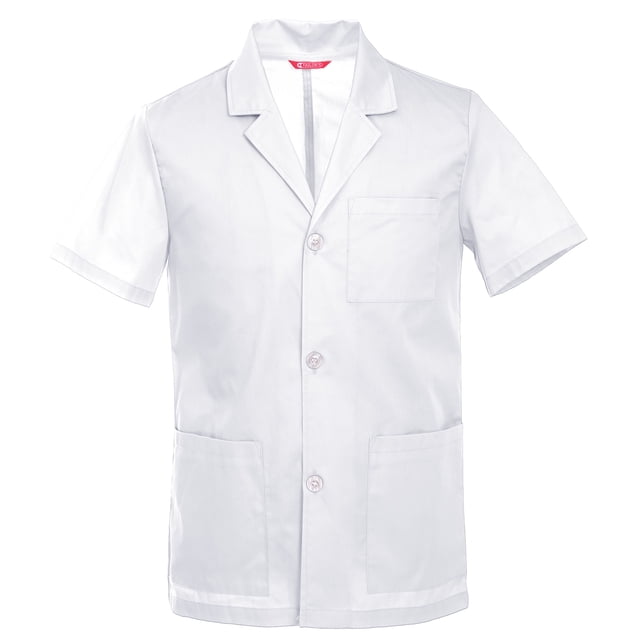 Men's 31 Inch Consultation Short Sleeve Lab Coat