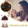 thumbnail image 2 of XZNGL Soft Plush Stuffed Animals Plush Siamese Cat Dolls Stuffed Animals Toys Simulation Siamese Cat Cute Sequins Plush Cat Stuffed Animal Siamese Cat Stuffed Animal, 2 of 8