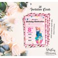 thumbnail image 5 of Darling Souvenir Pink Birthday Invitation Card Printable Fill or Write In Blank Invites Party Supplies Pack Of 28 5 x 7 Inches, 5 of 5