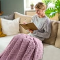 thumbnail image 4 of Fankiway 120*200Cm Super Soft Warm Solid Warm Micro Plush Fleece Blanket Throw Rug Sofa Bedding Blanket Throws for Sofa Soft Blankets and Throws Clearance, 4 of 4