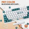 thumbnail image 4 of HAOAN T8 Clavier de Jeu 60 % 68 Touches Compact Mini Clavier Mécanique Filaire avec 18 Commutateurs Bleus Rétroéclairés RVB Chroma Câble de Clavier Bobiné USB-C pour PC Portable Mac XBOX - Bleu Blanc, 4 of 11