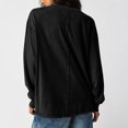 thumbnail image 4 of TIMIFIS Womens Casual Long Sleeve Tops Fall Solid Loose Crew Neck Tunic Sweatshirt with Pockets, 4 of 8
