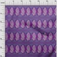 thumbnail image 2 of oneOone Polyester Lycra Fabric Peacock Block Print Fabric By The Yard 56 Inch Wide, 2 of 4
