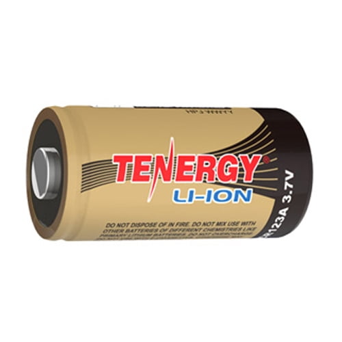 Tenergy RCR123A (16340) 3.7 Volt Lithium Ion Battery (650 mAh)