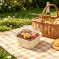 thumbnail image 1 of Birdeem Disposable Paper Takeout Boxes With Clear Lids, Square Bakery Packaging Containers for Desserts, Cakes, and Fruit, Bulk 50 Pack, 1 of 7